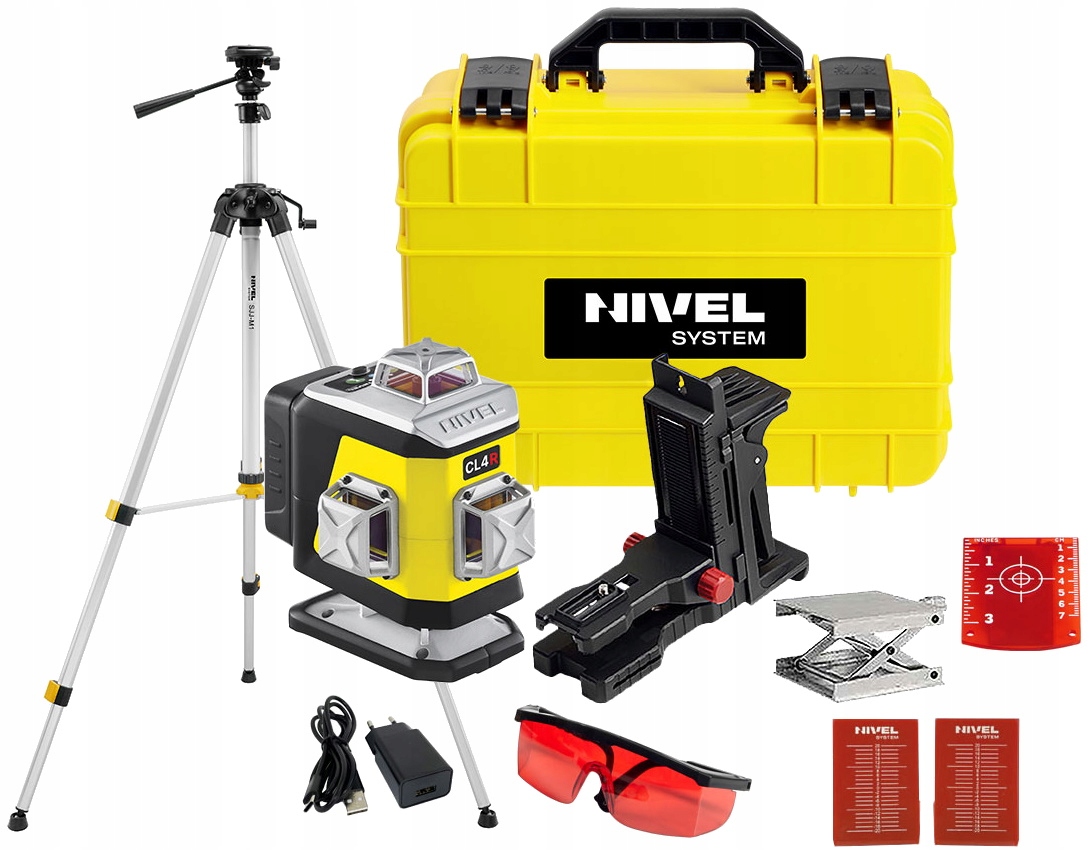 

Laser krzyżowy Nivel System CL4R czerwony statyw