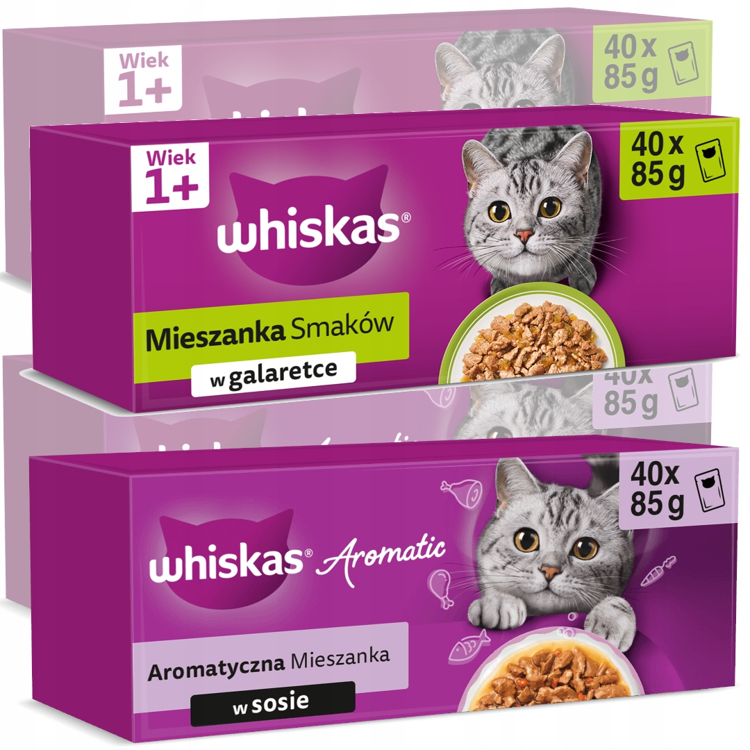 Whiskas 160x85g Karma Dla Kota Aromatyczna Mieszanka Mieszanka Smaków