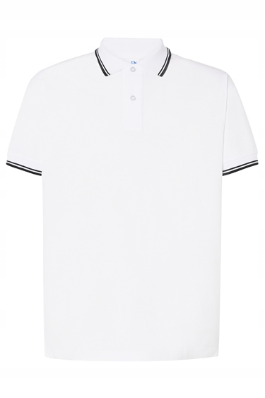 

Koszulka Polo Jhk Contrast męska Biel/Czerń L