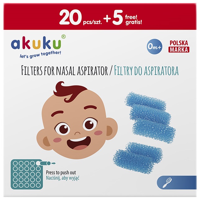 AKUKU FILTRY HIGIENICZNE DO ASPIRATORA 25SZT Kod producenta A0037