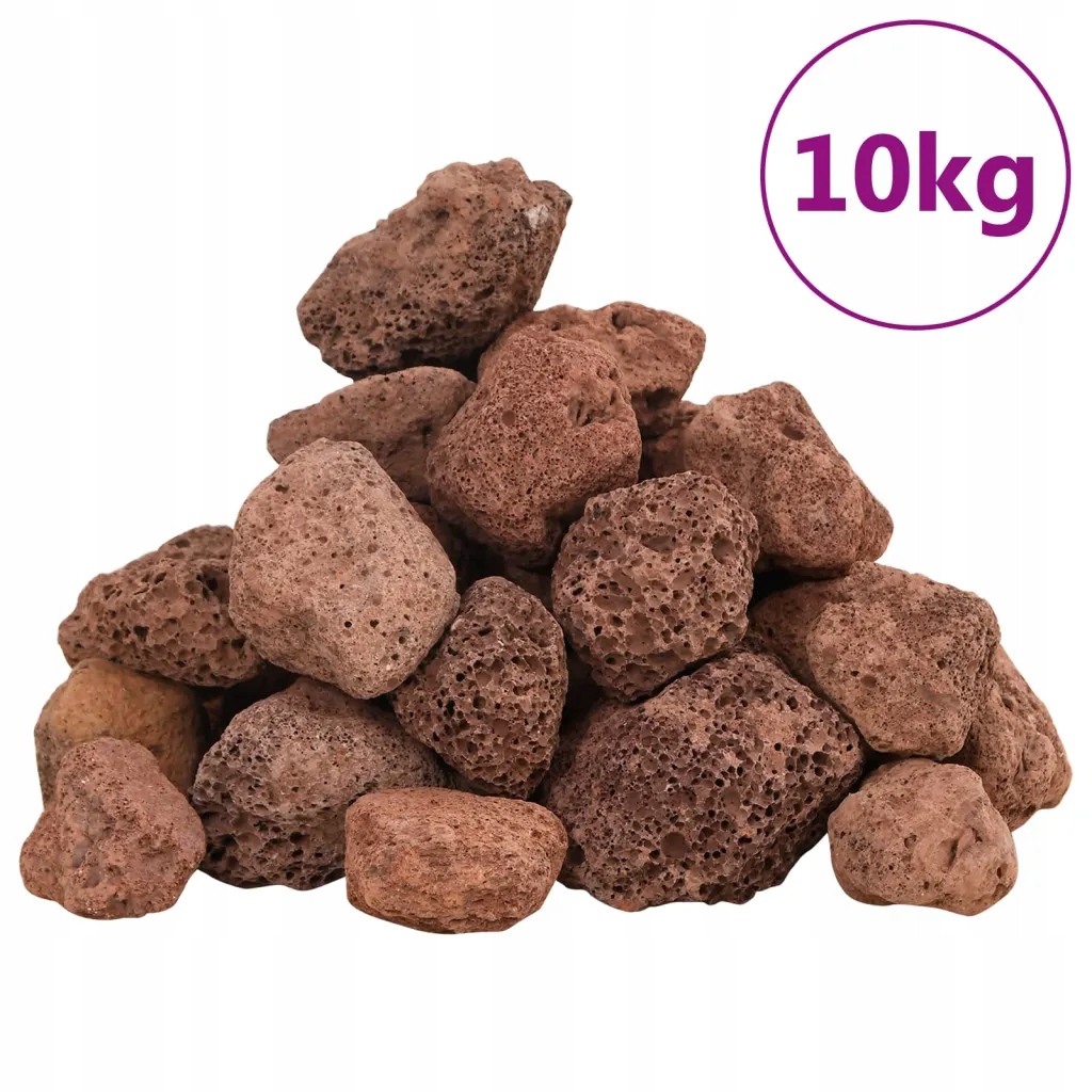 Levně Sopečné kameny 10 kg červené 3–5 cm