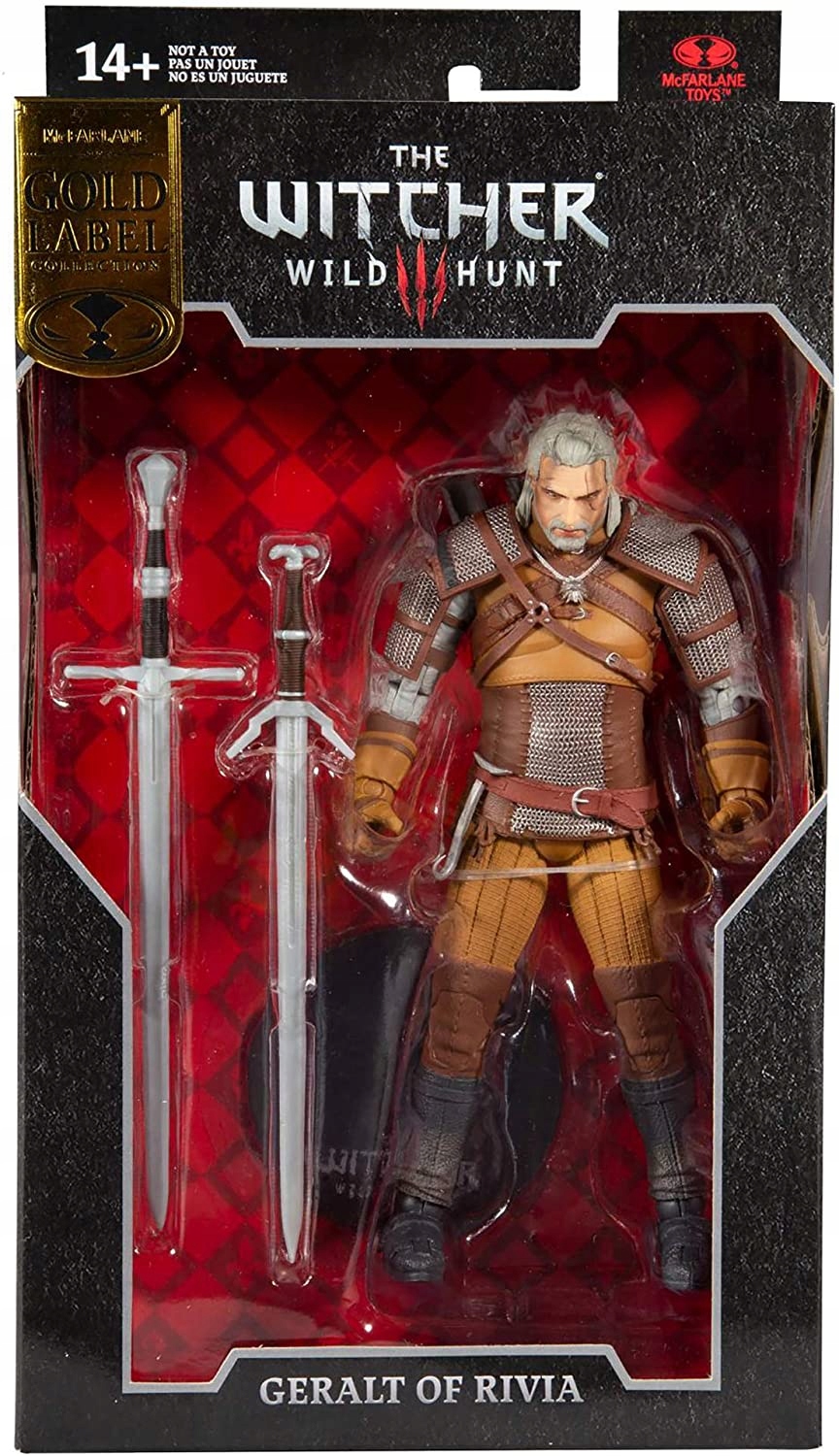 Duża Figurka Wiedźmin Witcher Dziki Gon 18cm. Płeć chłopcy