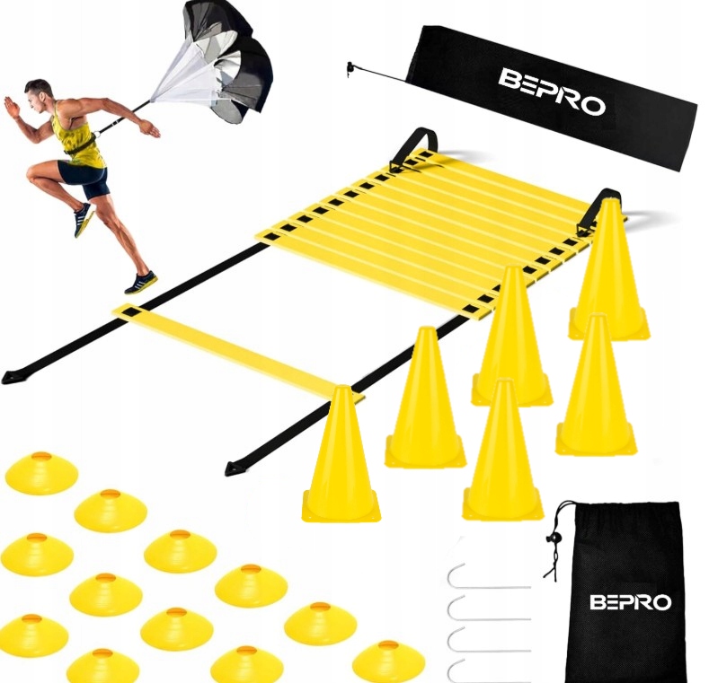 Fotbalový Set Bepro Žebřík Kuželky Padák Pro Trénink Fotbal