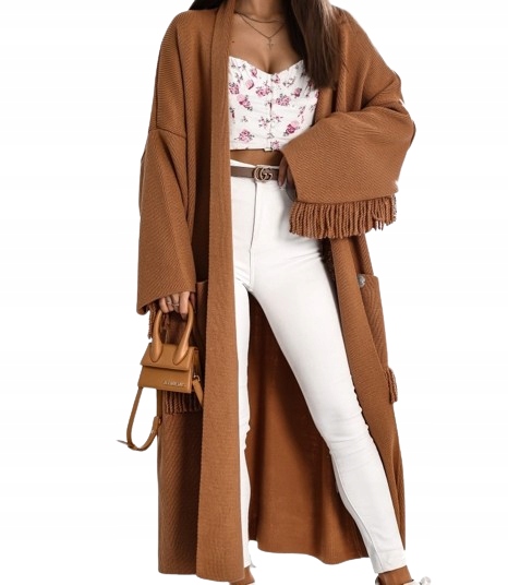 Cocomore Svetr Kardiganový kabát Camelový