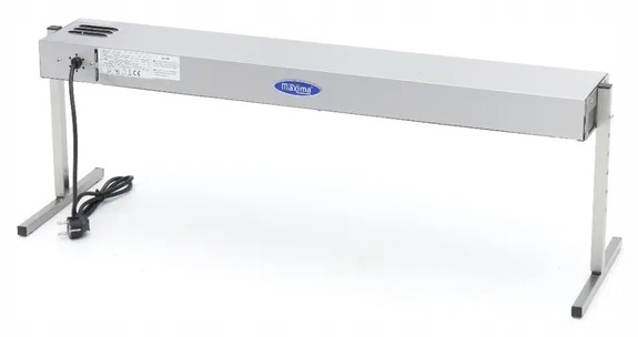 Elektryczna listwa grzewcza sufitowa 864W 92cm srebrna Maxima 09362301