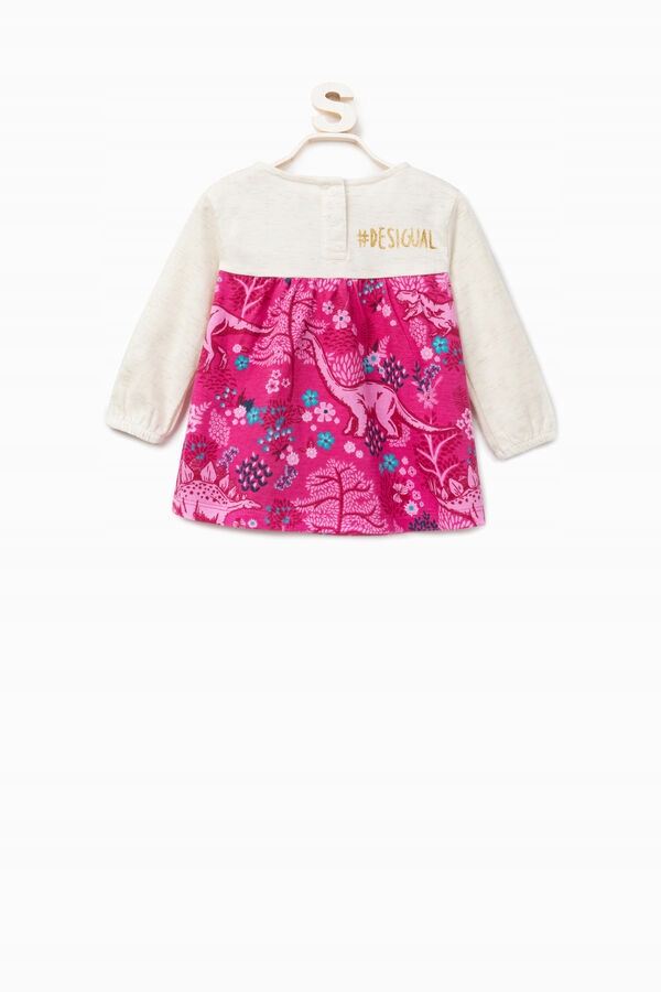 DESIGUAL RÓŻOWO BEŻOWA BLUZKA PRINT (6M) Marka Desigual