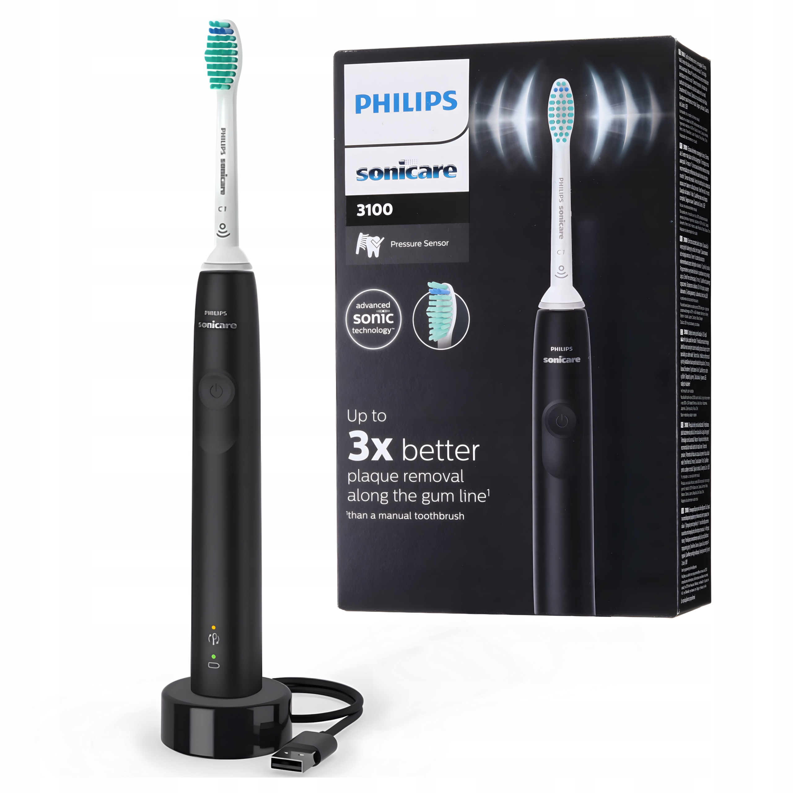 Szczoteczka Soniczna do Zębów Philips Sonicare HX3671/14 Czarna