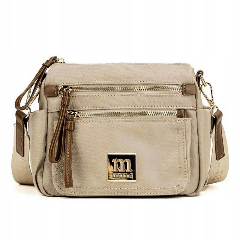 Mała Torebka Listonoszka Monnari BAG1380-015 Beż-złoto Wiosna 2026