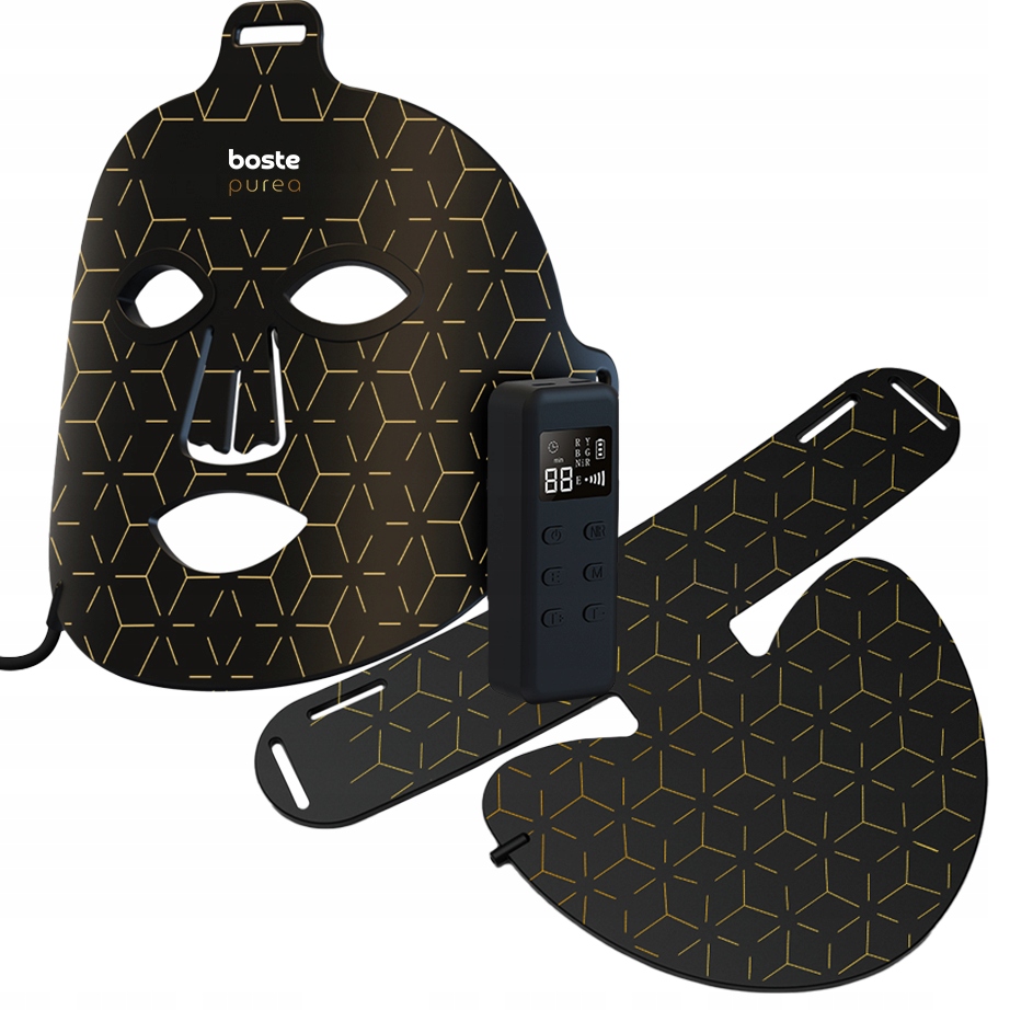 Boste Anti-aging Maska Na Obličej S Led Světlem 4v1 Regenerace Pilot