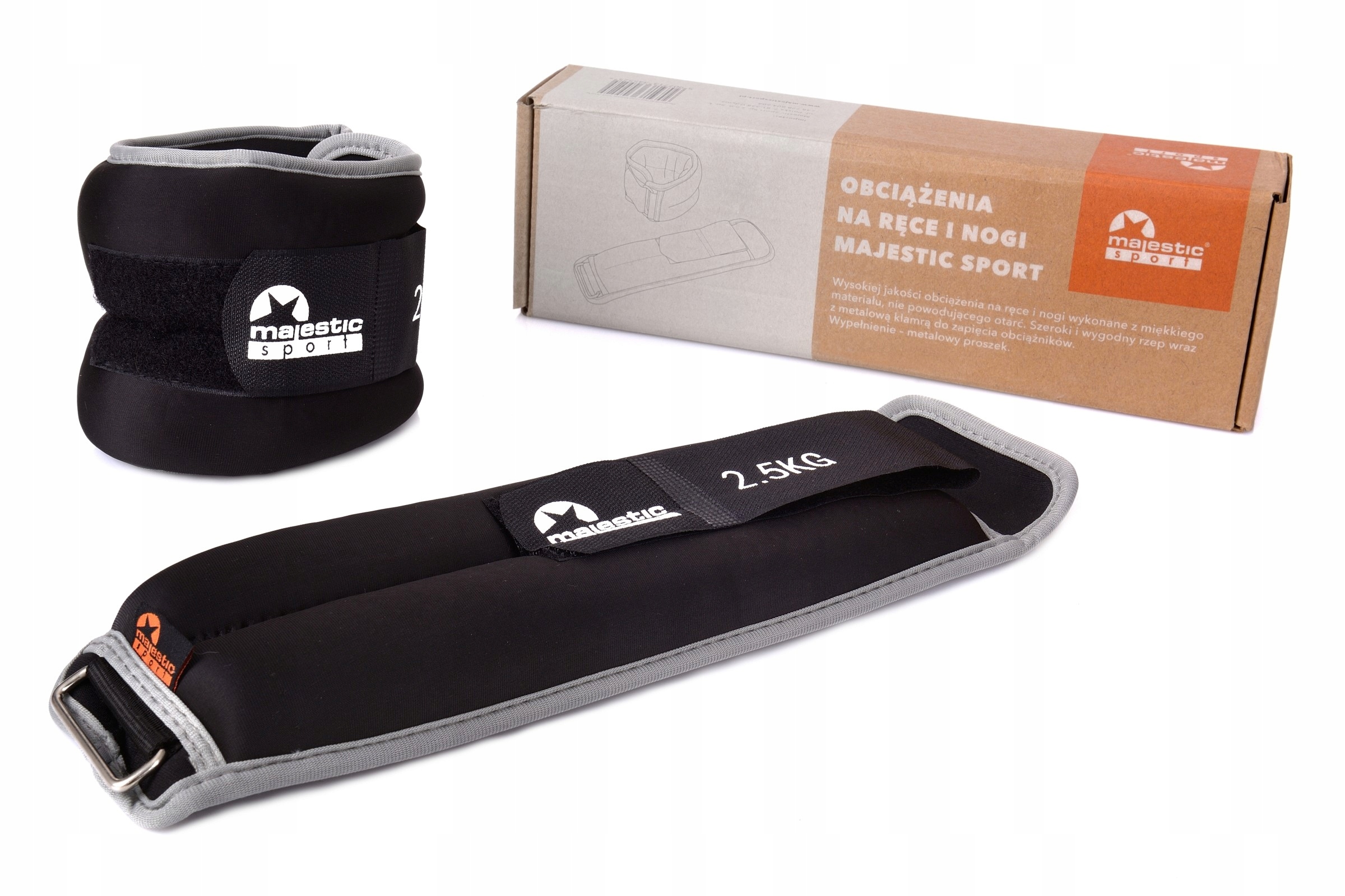 

Obciążenia na ręce i nogi Majestic Sport 2x2,5 kg