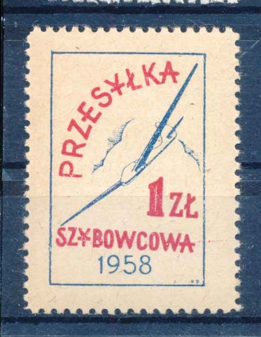 1958 PRZESYŁKA SZYBOWCOWA, 1złoty.