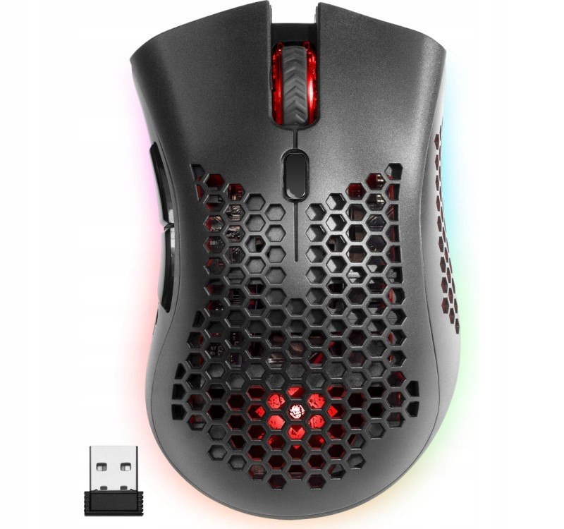 Bezdrátová herní Myš Warlock GM-709L Optická Rf Rgb 2400 dpi 8P