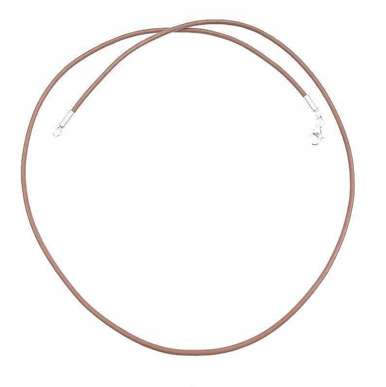 

Rzemień skórzany z zapięciem brązowy 45cm