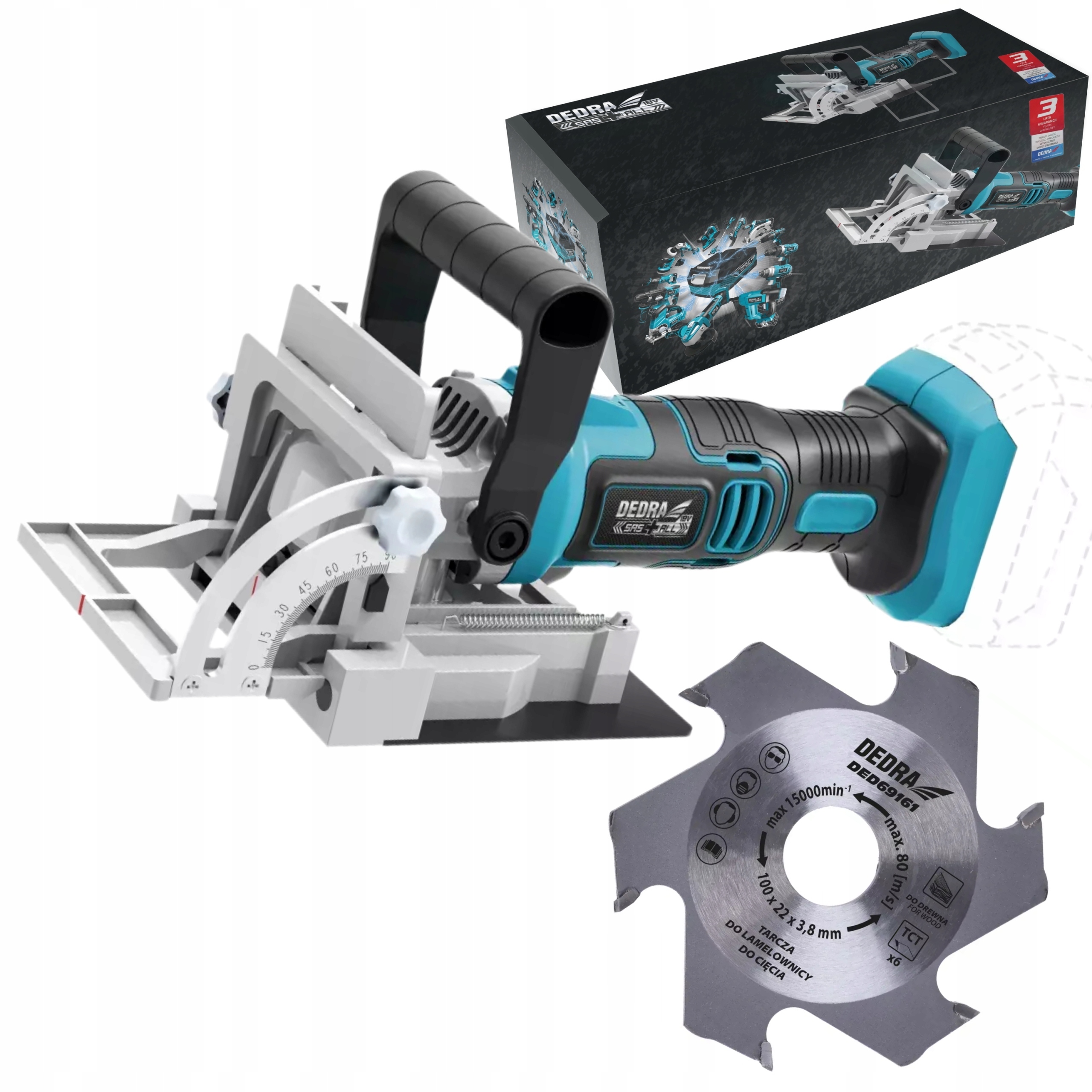 DEDRA LAMELOWNICA AKUMULATOROWA LAMELKA 18V SAS+ DED6916 FREZARKA