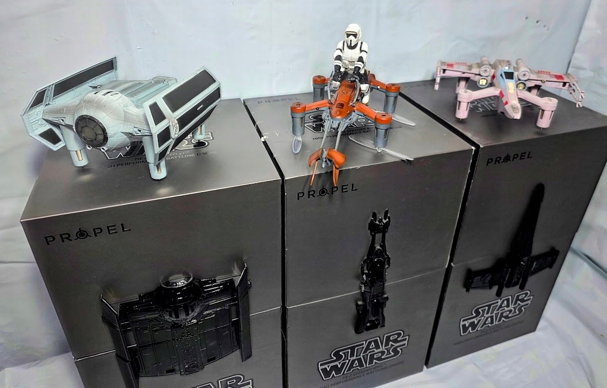 Zestaw 3 Dronów Star Wars Propel – WALKI LASEROWE! – GWARANCJA