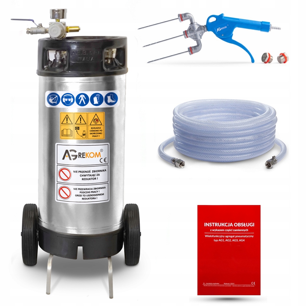 NASTRZYKIWARKA DO WĘDLIN MIĘSA 18L STAL KWASOWA Marka AGREKOM