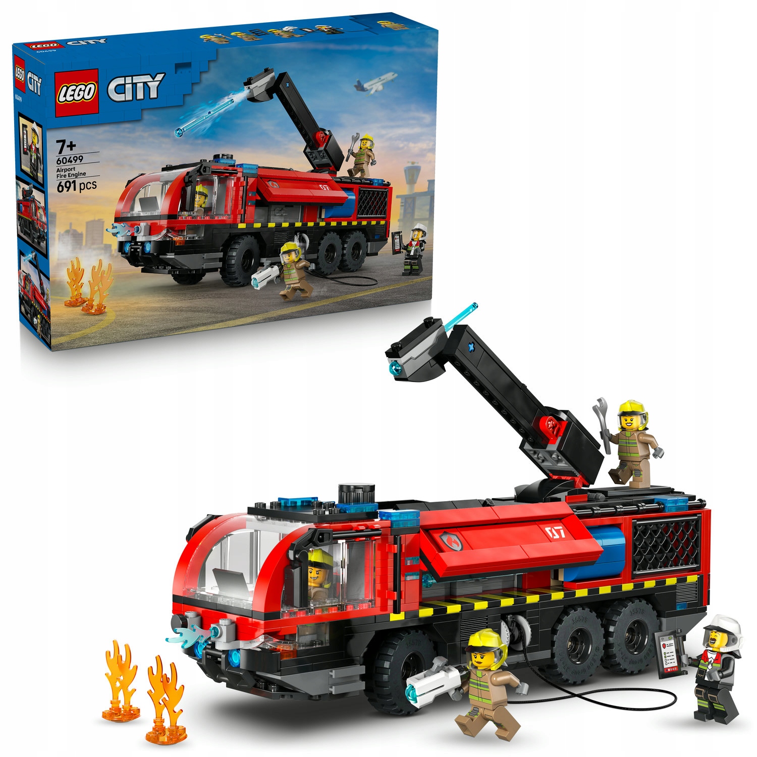 Sada Lego City 60499 Letištní Hasičské Auto Stavebnice Dárek