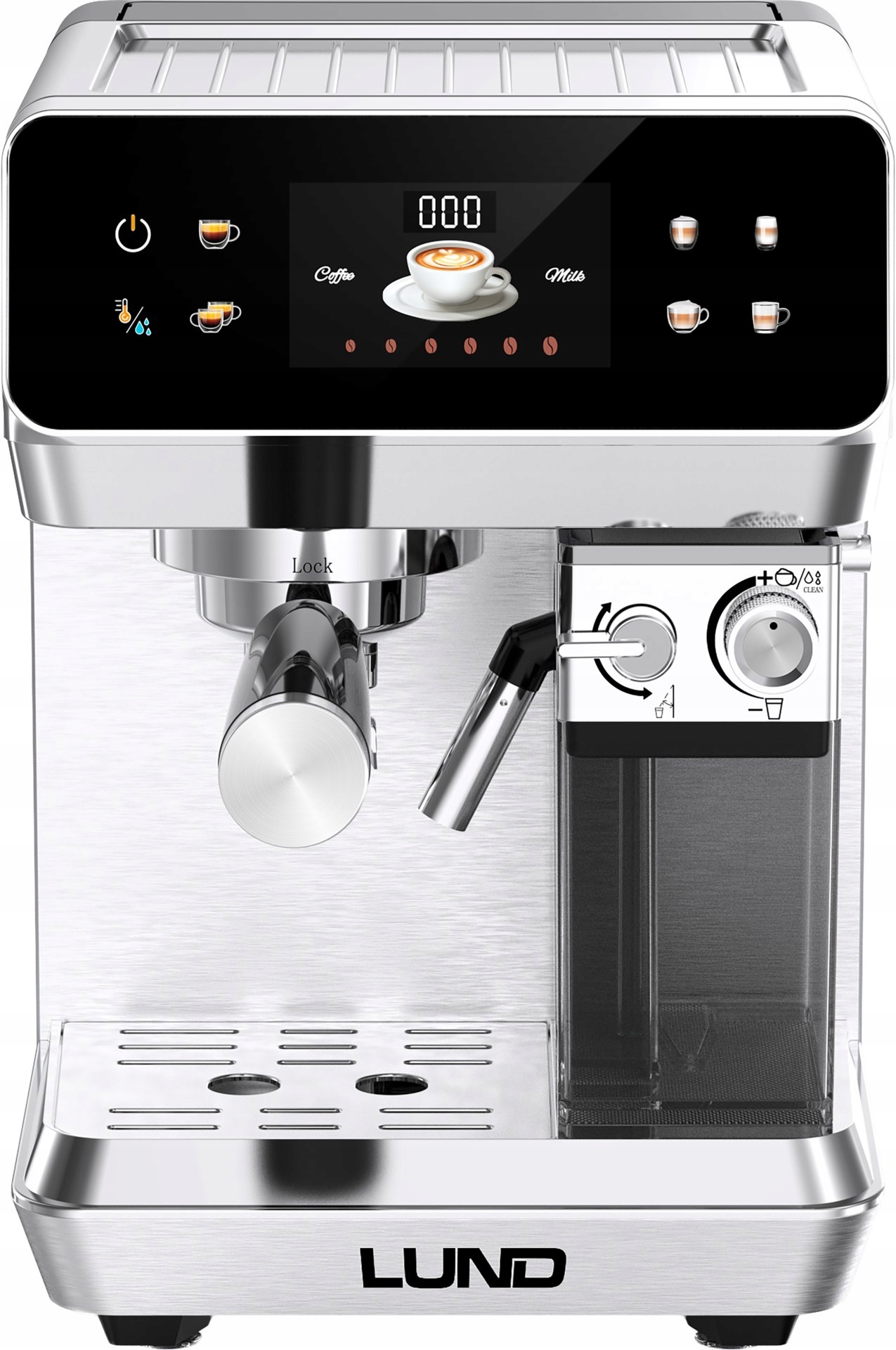 Kolbový tlakový kávovar na sáčky Ese 20BAR 8 programů Lund 68503