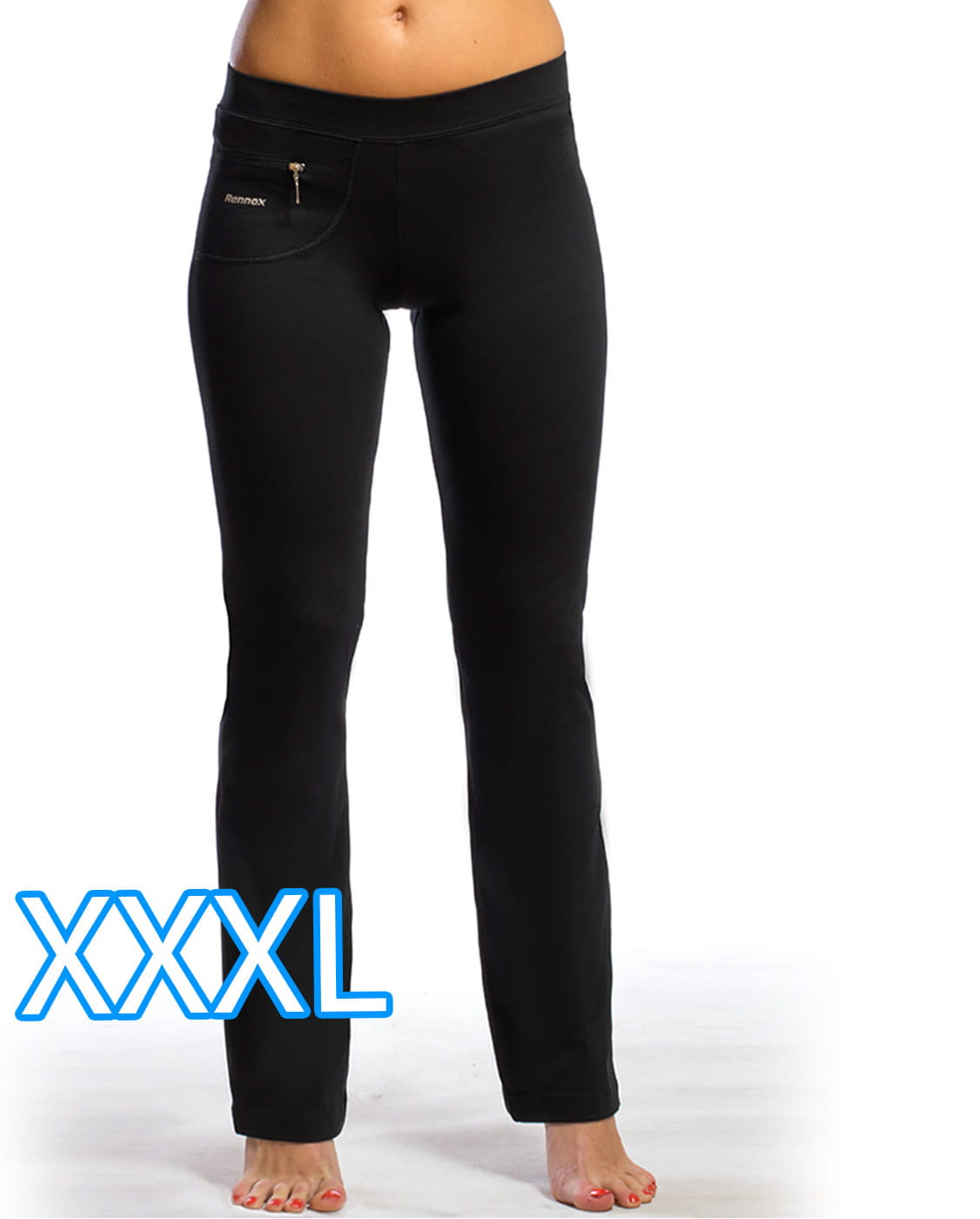 

Spodnie Fitness Rnx 117 czarny duże 5XL