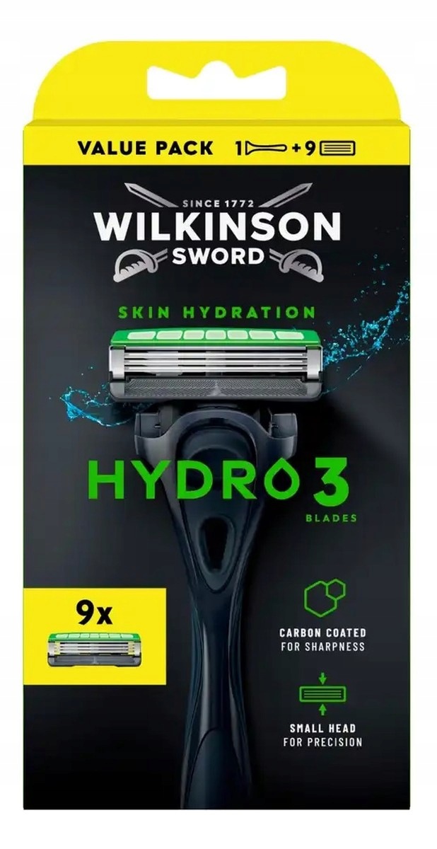 Wilkinson Sword Hydro 3 holicí strojek náplně 9ks