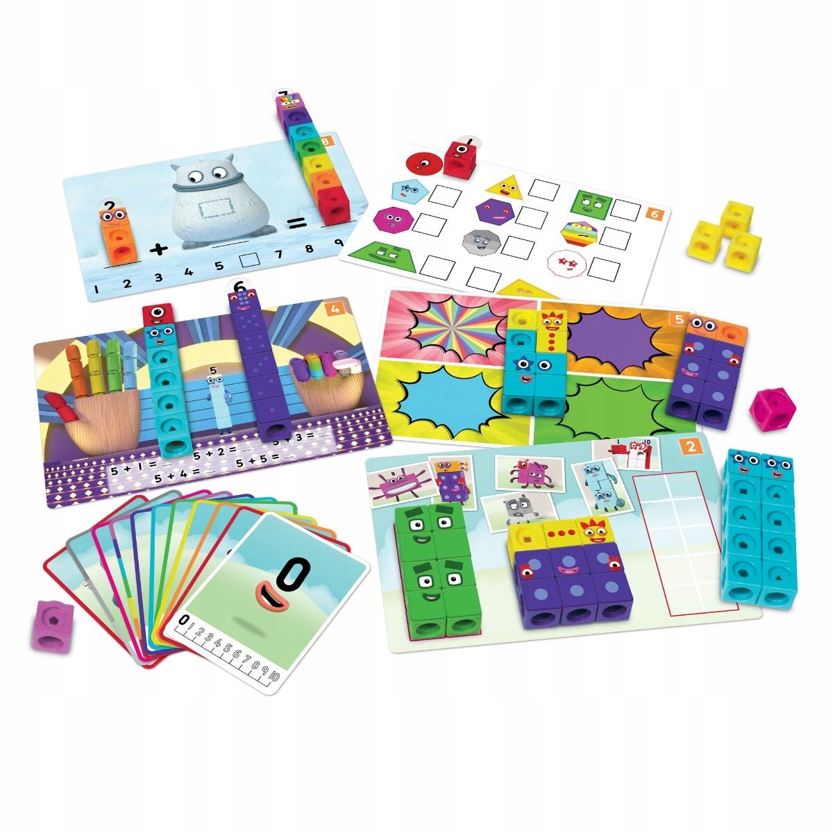 Klocki, Kostki Matematyczne, 1-10, MathLink Cubes Wiek dziecka 3 lata +