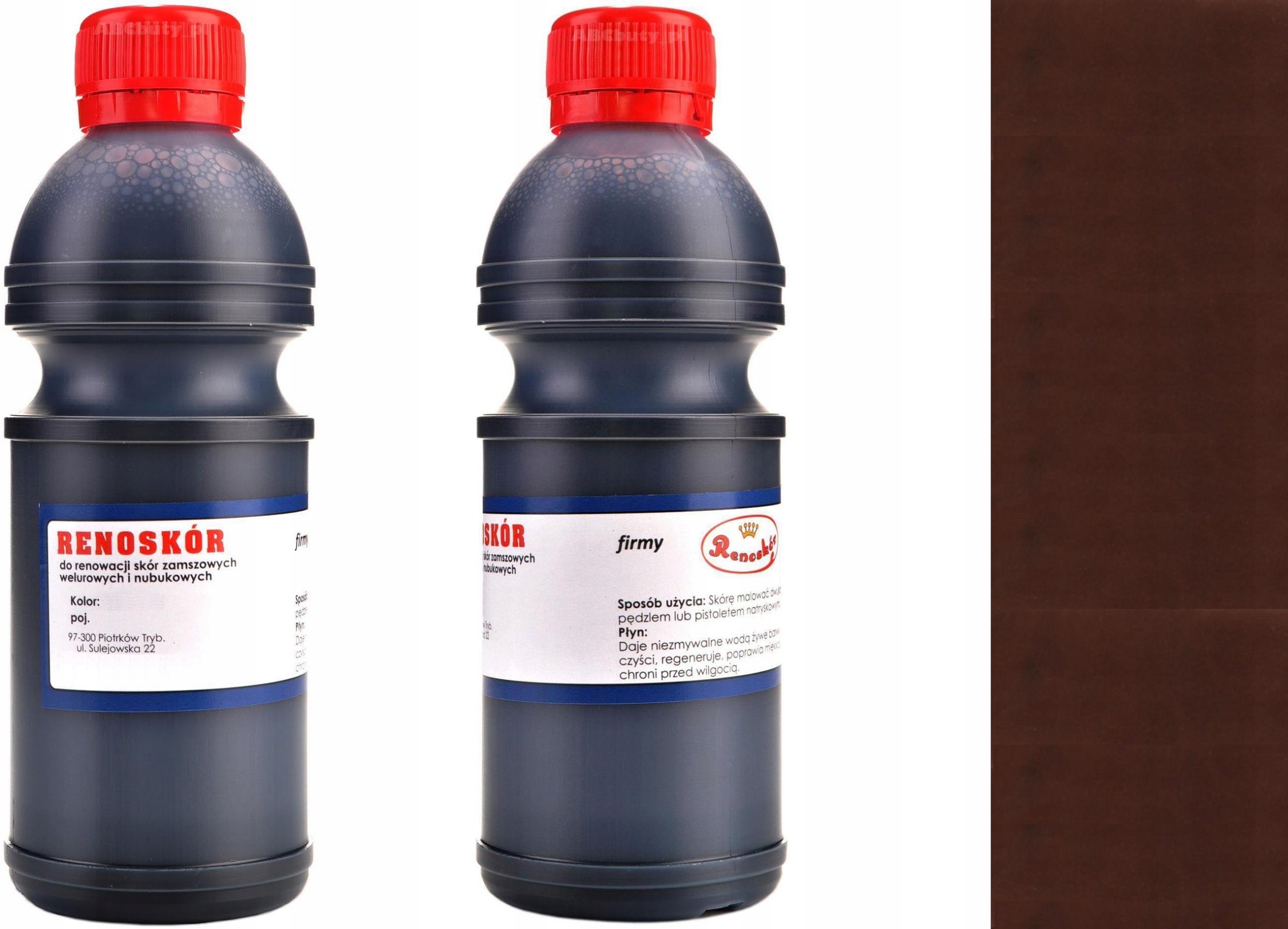 Hnědá Tmavá Barva pro renovaci Velurového Čalounění Řídítka Alcantary