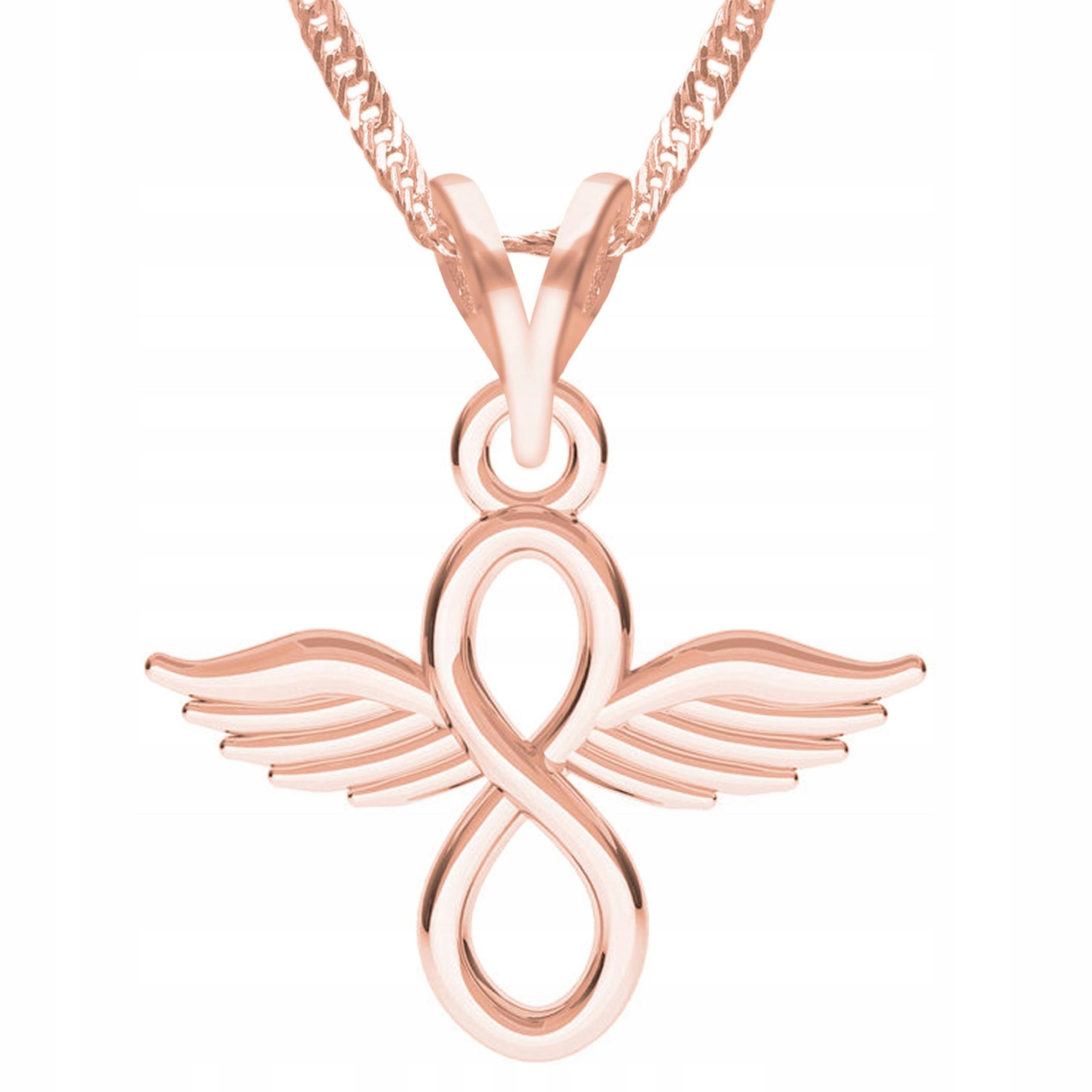 Pozlacený náhrdelník s nekonečnem Nekonečno Symbol Stříbro 925