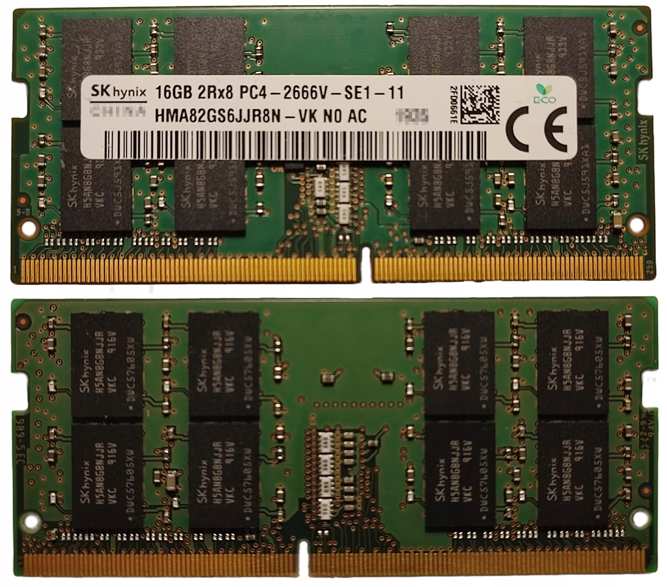 (n) 16GB 1*16GB Hynix DDR4 2666MHz 1,2V HMA82GS6JR8N-VK