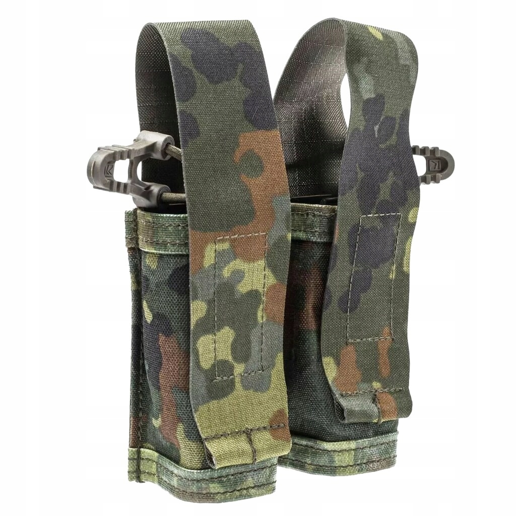 Podwójna ładownica Lindnerhof na magazynki pistoletowe MX762-2 Flecktarn