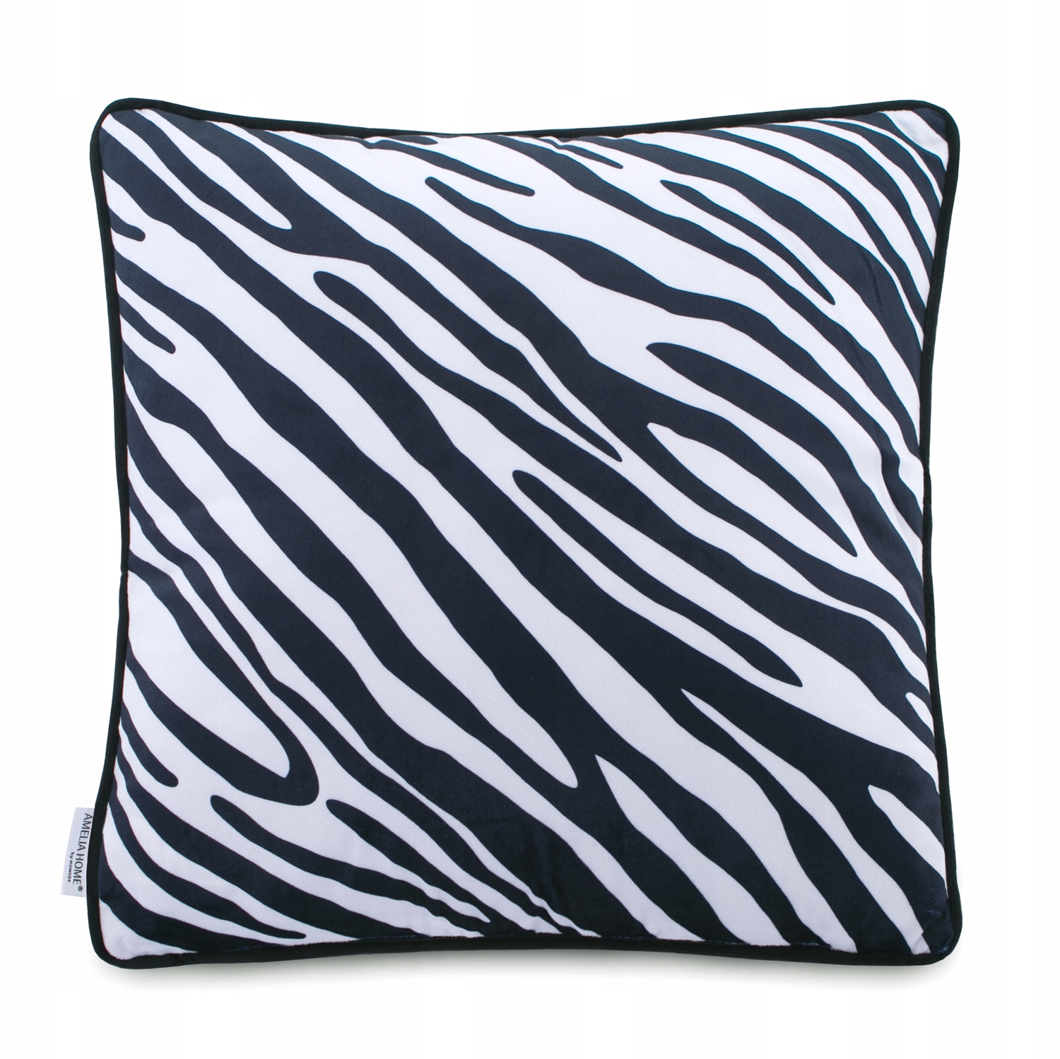 

Poduszka 45x45 zwierzęcy wzór Czarna zebra