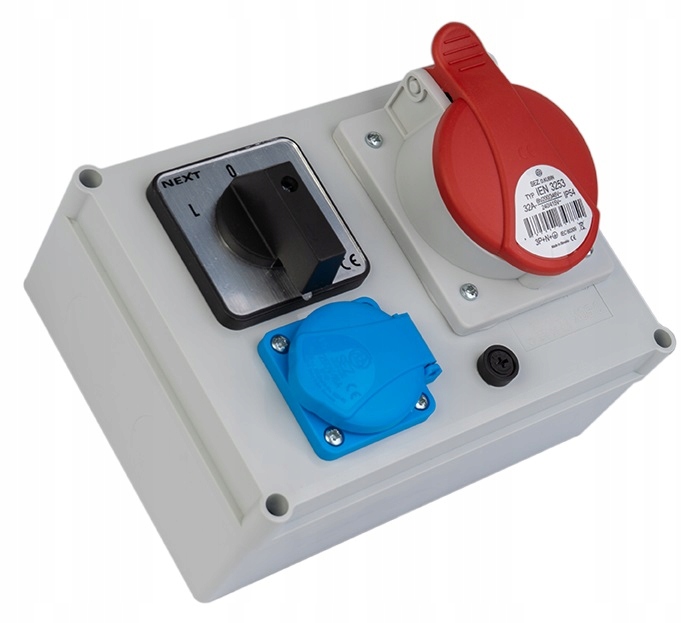 ROZDZIELNICA ROZDZIELNIA BUDOWLANA WYŁĄCZNIK LOP 16A 230/400V IP54