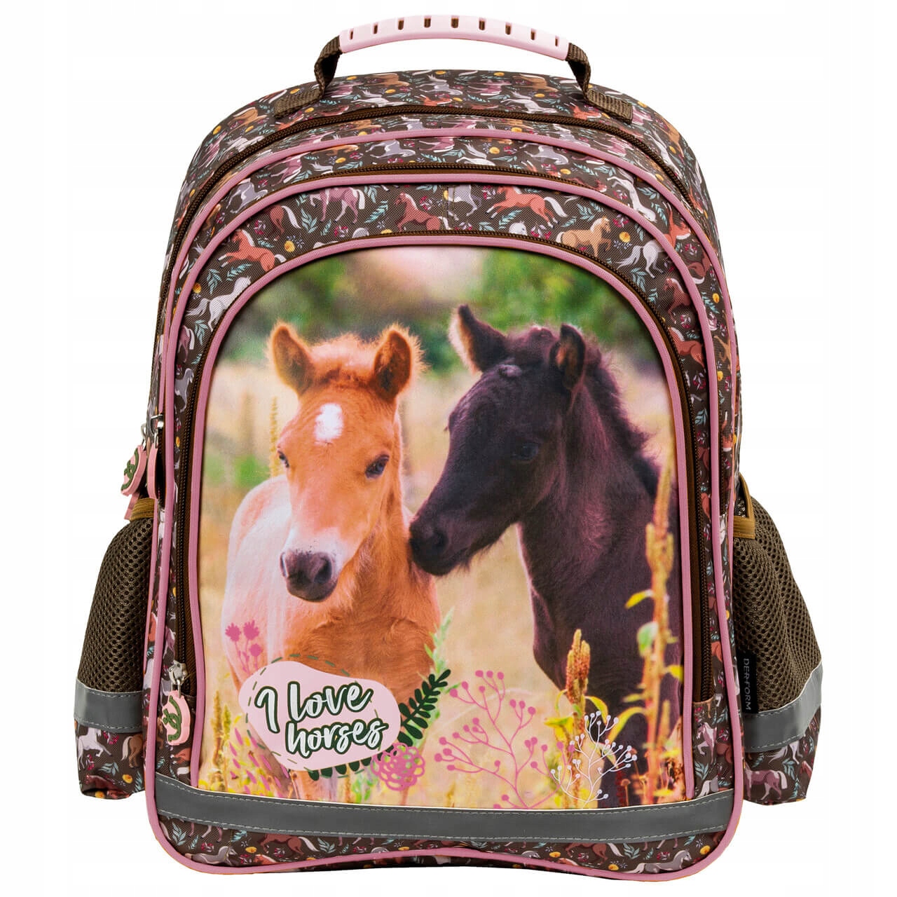 

Plecak dwukomorowy Derform I love horses konie
