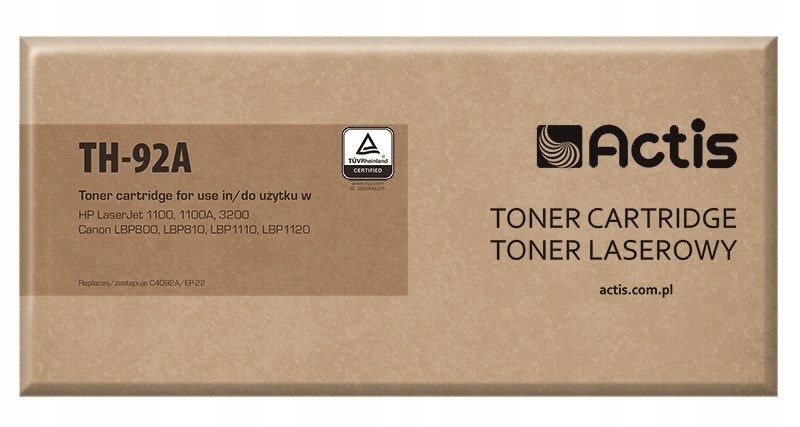 Toner Actis TH-92A (zamiennik Hp 92A C4092A, Canon EP-22; Standard; 2500 st