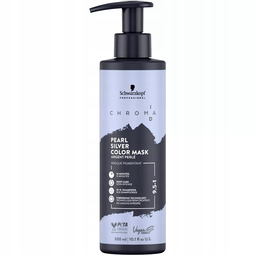 Schwarzkopf Chroma Id Ice 9,5-1 Maska na barvení vlasů Ledová stříbrná 300