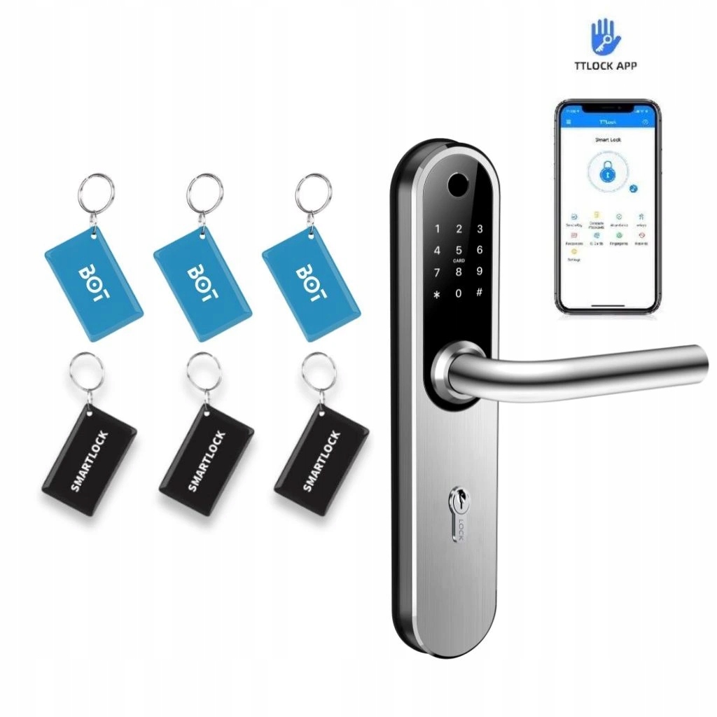 Bot Chytrá kľučka TTLock H1 W strieborná 72 mm