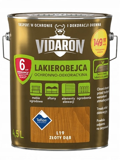 

Vidaron Lakierobejca 4,5L Złoty Dąb L19