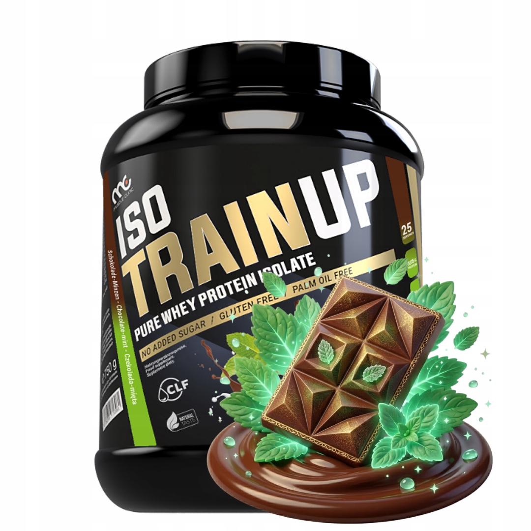 Muscle Clinic Iso Train Up 750 g Wpi proteinový izolát čokoláda – máta