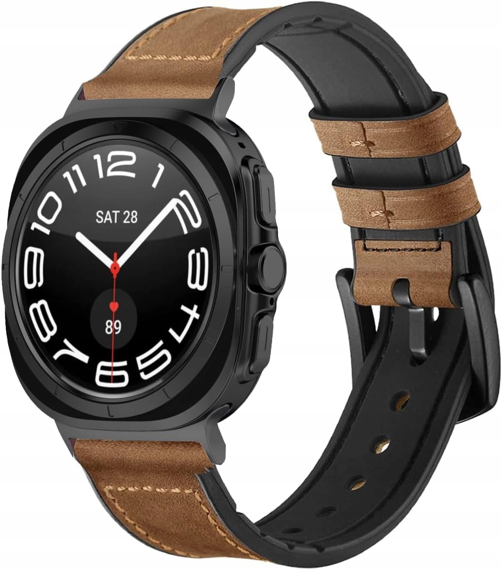 Pasek Skórzany Retro Styl Do Samsung Galaxy Watch Ultra 47MM