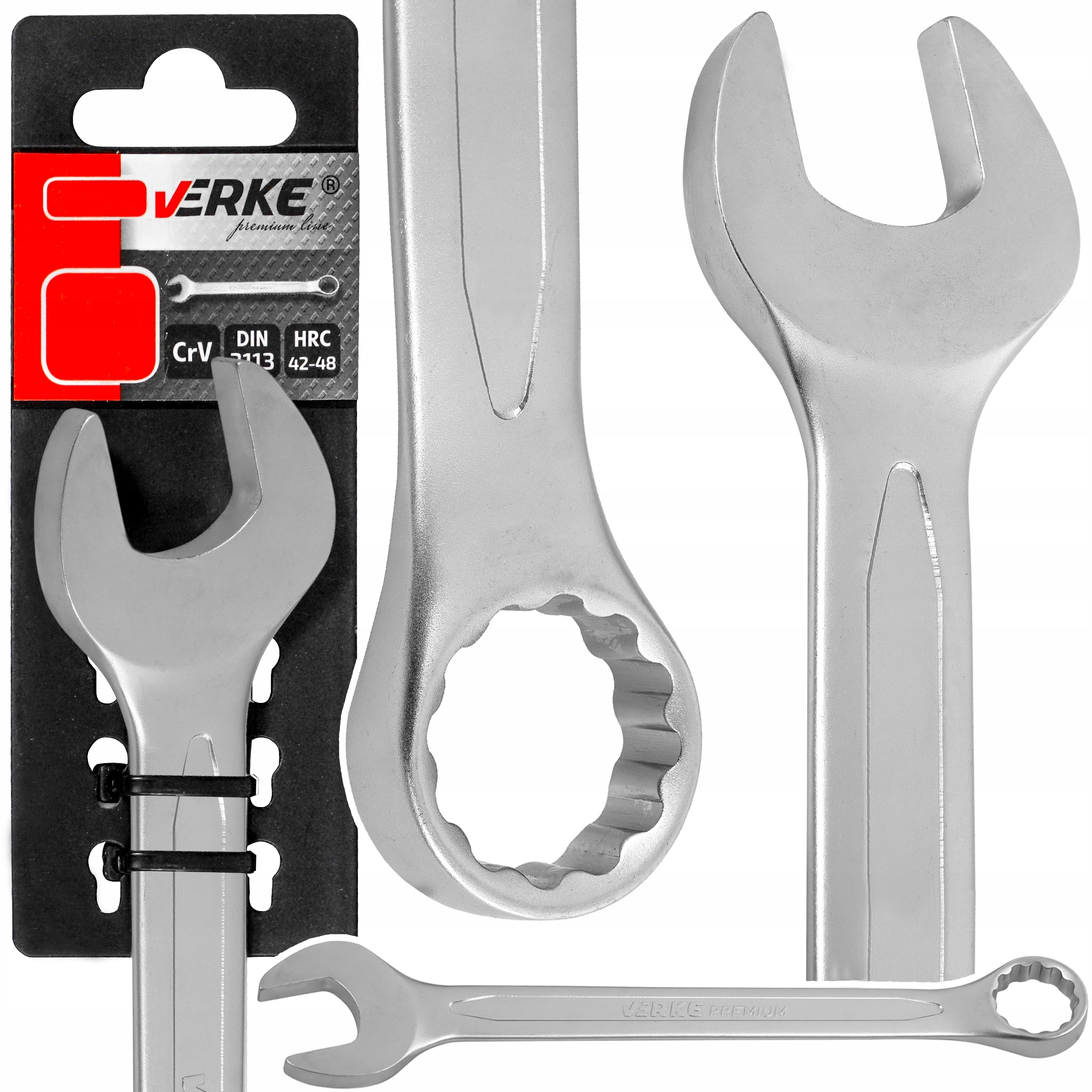 Klucz Płaski Płasko Oczkowy 19mm Stal Crv Verke Mocny Solidny Premium!!-Zdjęcie-0