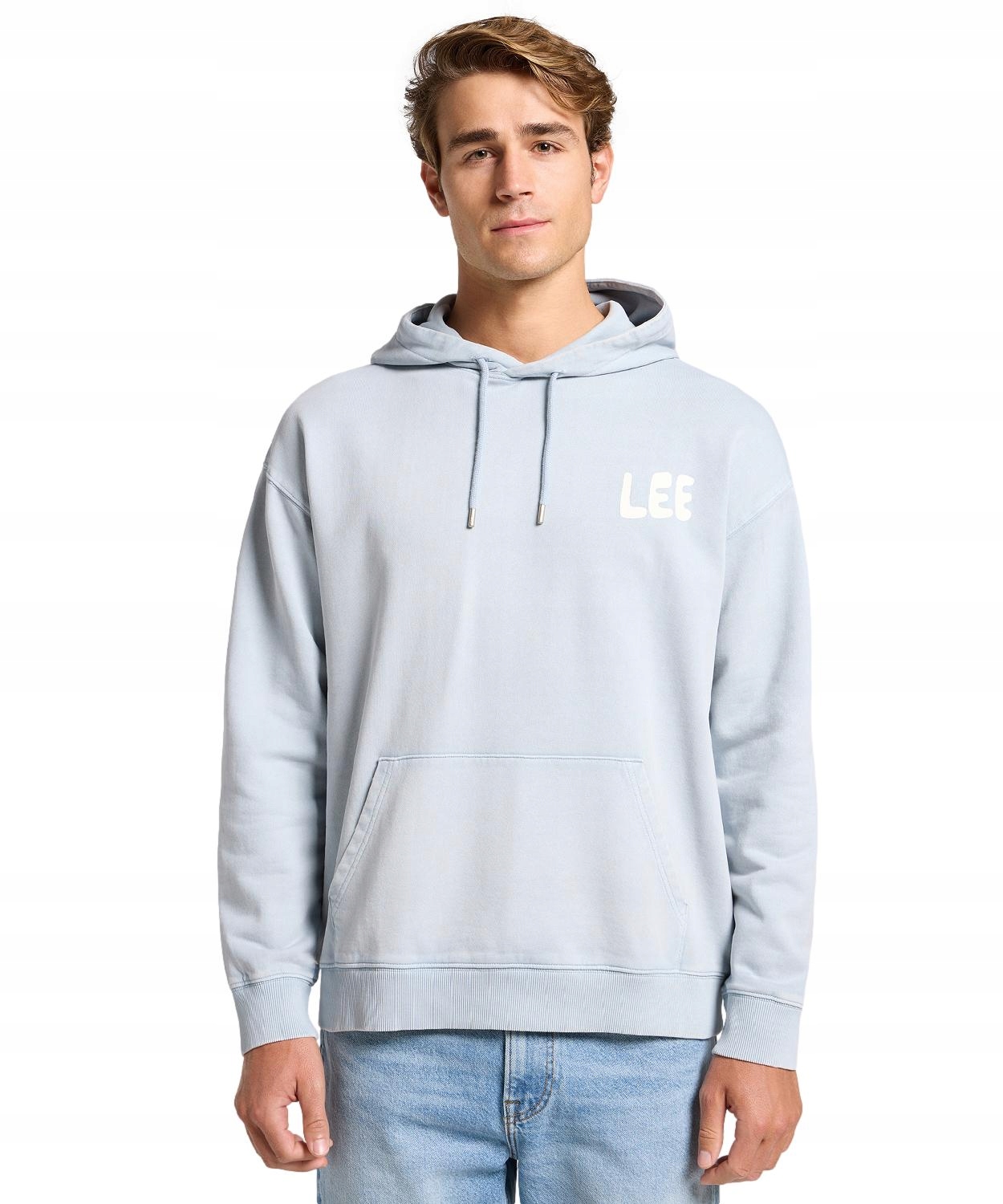 Lee Relaxed Graphic Hoodie 112364071 Betonově Mikina