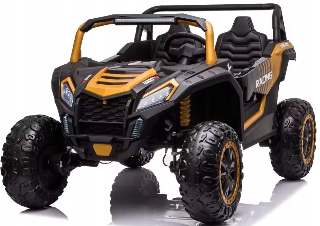 Jeep Buggy Utv 24V 4x4 Auto Na Akumulator 4-silniki Pilot Skóra Eva 800WAT