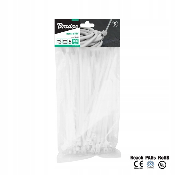 

Taśma opaska kablowa 4,8x370 Uv neutral 100szt