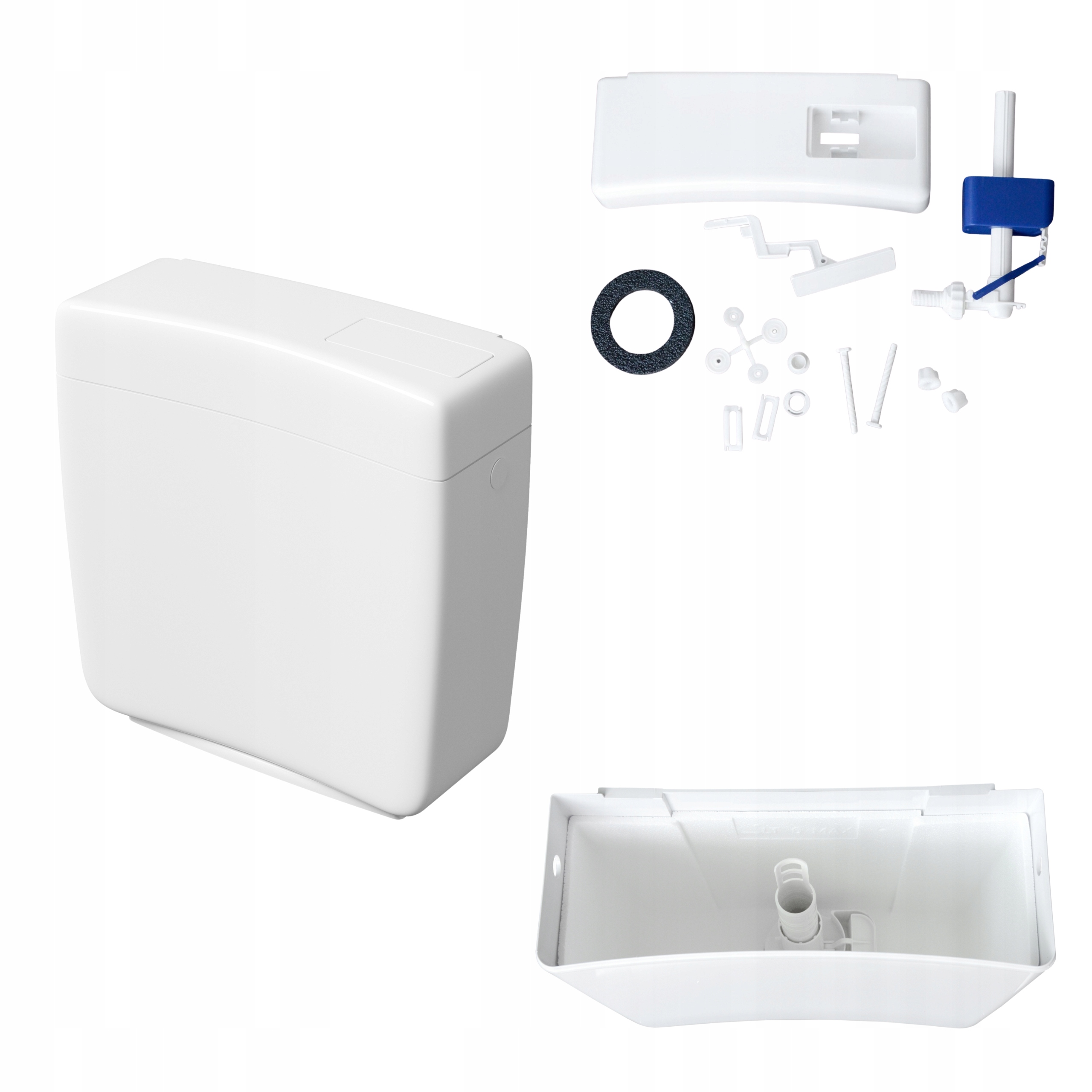 Wc splachovač Dolnopluk závěsný Start Stop 6l kompakt ventil plovák Nádrž