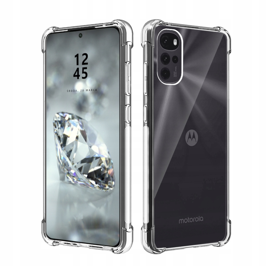 

Etui Do Motorola G22 Pancerne Przeźroczyste Case