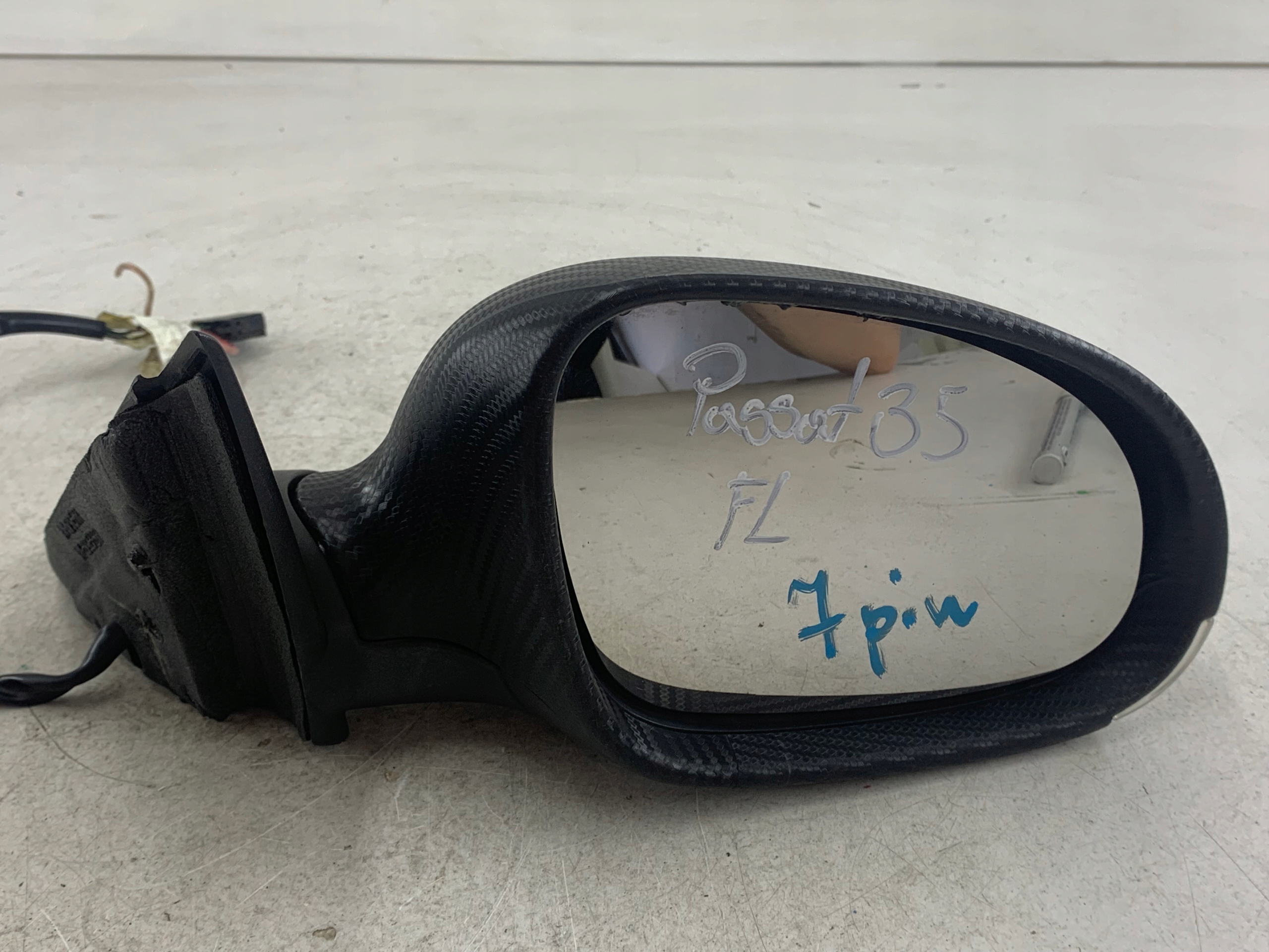 VW PASSAT B5 LIFT mirror right 7 PIN indicator KARBON