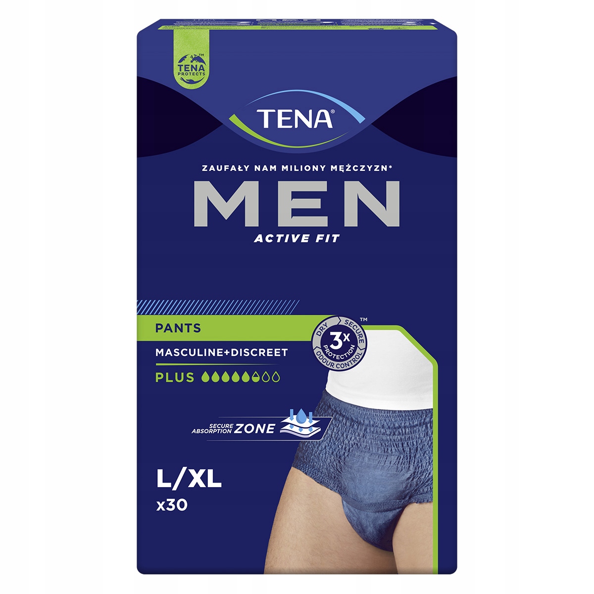 

Majtki chłonne dla mężczyzn Tena Men Pants L/XL 30