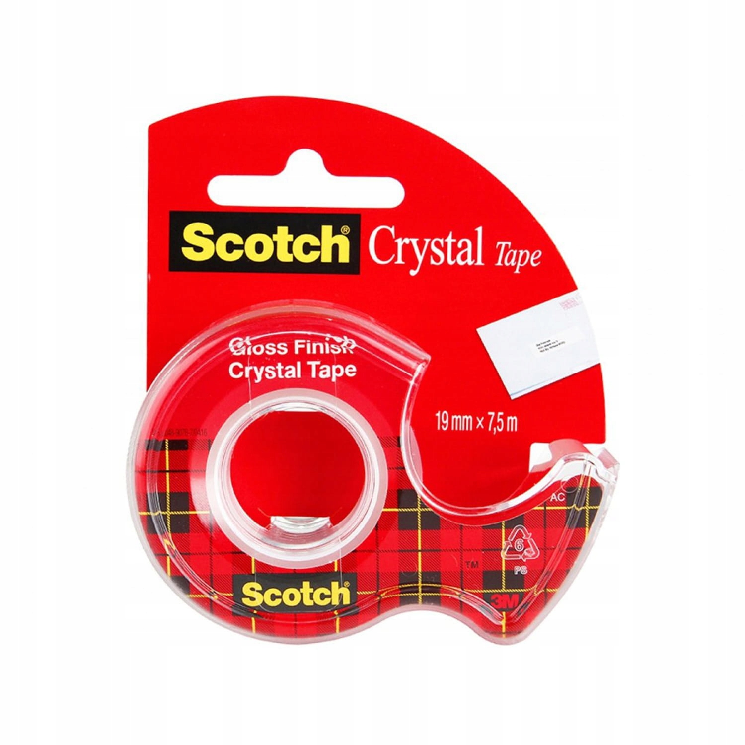 

Taśma Scotch 600 Crystal Clear 19mmX7,5M Z Podajni