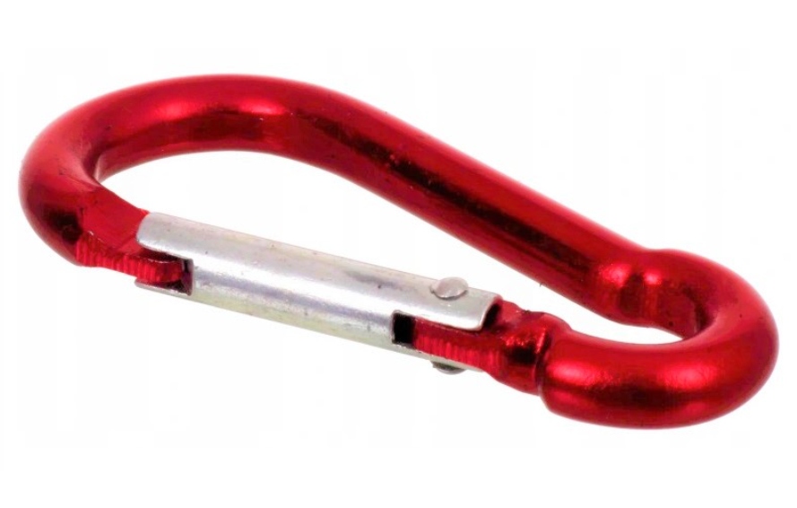 

Karabińczyk Karabinek Aluminiowy Czerwony 8x80mm