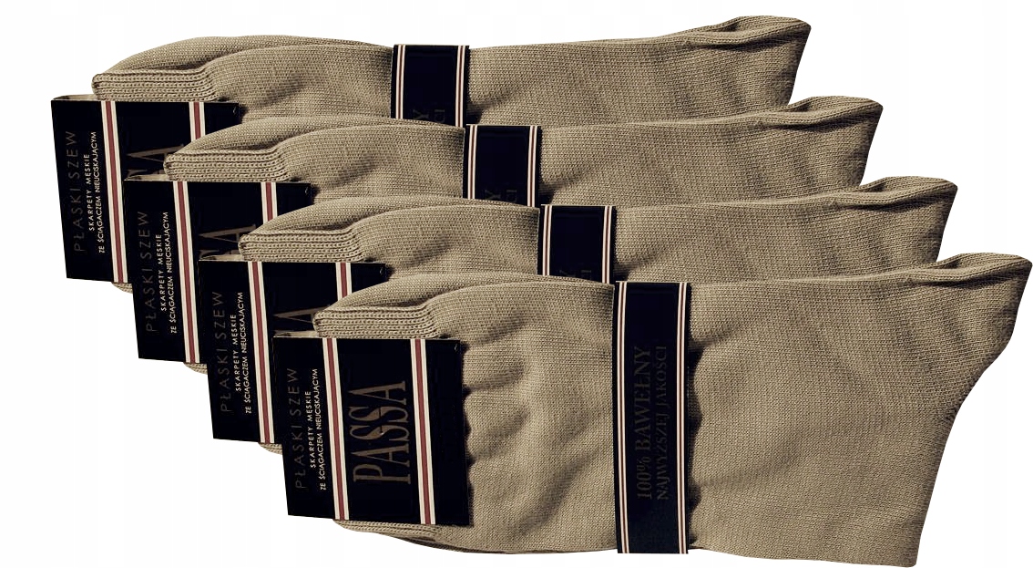 

4 Pak Skarpety Garniturowe Passa Bawełna r. 44/46