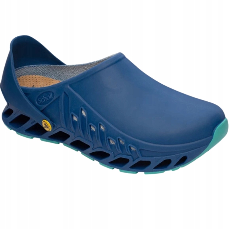 Lekkie klapki obuwie medyczne Evoflex marki Scholl Niebieskie 38